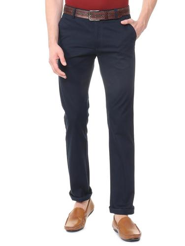 navy blue cotton blend chinos - 15727724 - Very Small Image - 1