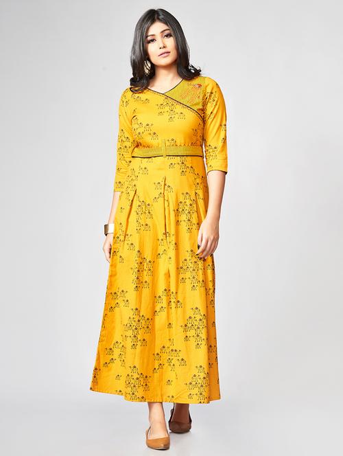 A-line printed dress - 15727815 - Standard Image - 1