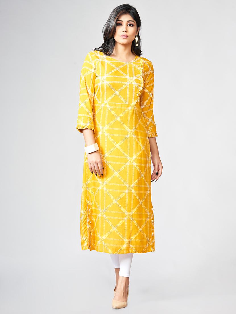 Printed a-line kurta - 15727821 - Zoom Image - 1