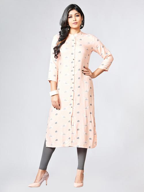 Printed straight kurta - 15727822 - Standard Image - 1