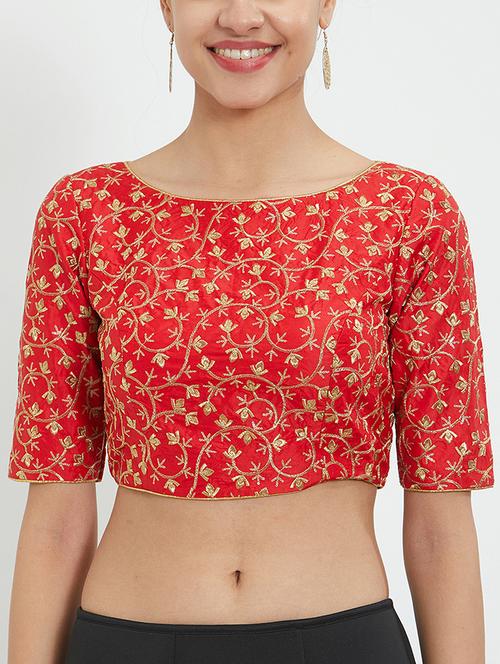 Gold embroidered blouse - 15727852 - Standard Image - 1