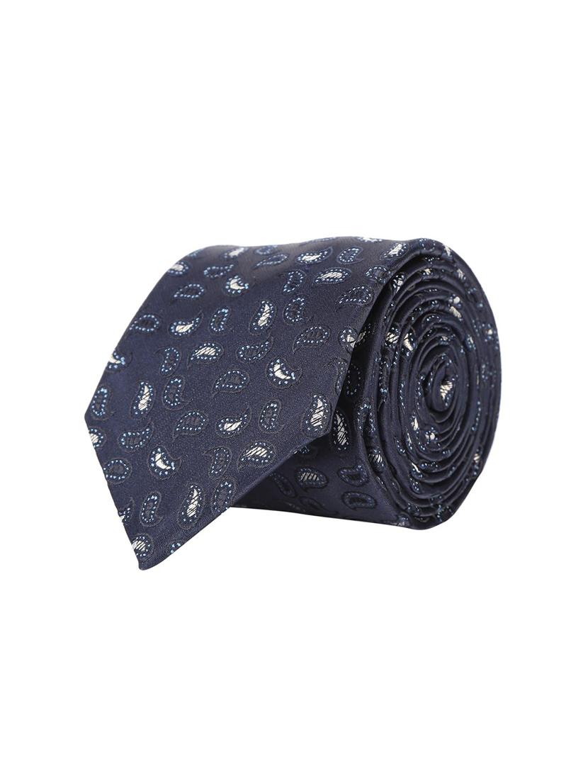 navy silk tie - 15727869 - Zoom Image - 1