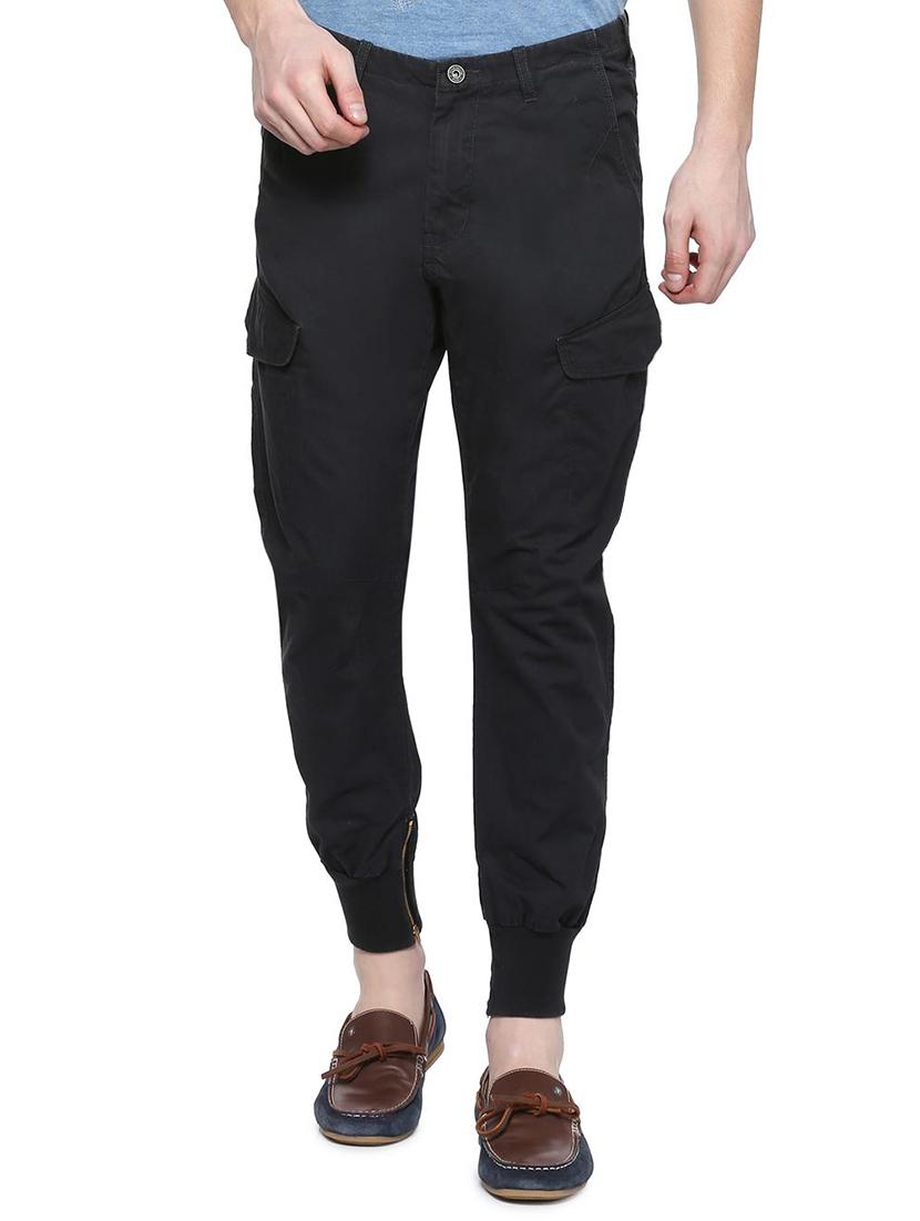 black cotton joggers - 15728233 - Zoom Image - 1