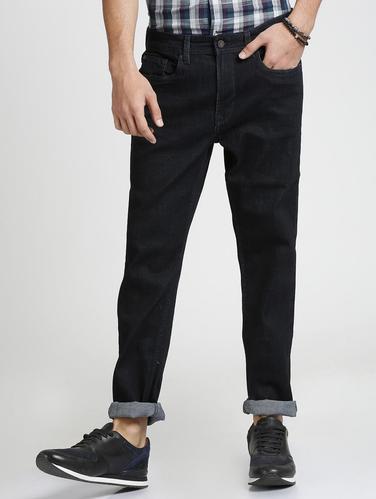 black cotton blend plain jeans - 15728252 - Very Small Image - 1