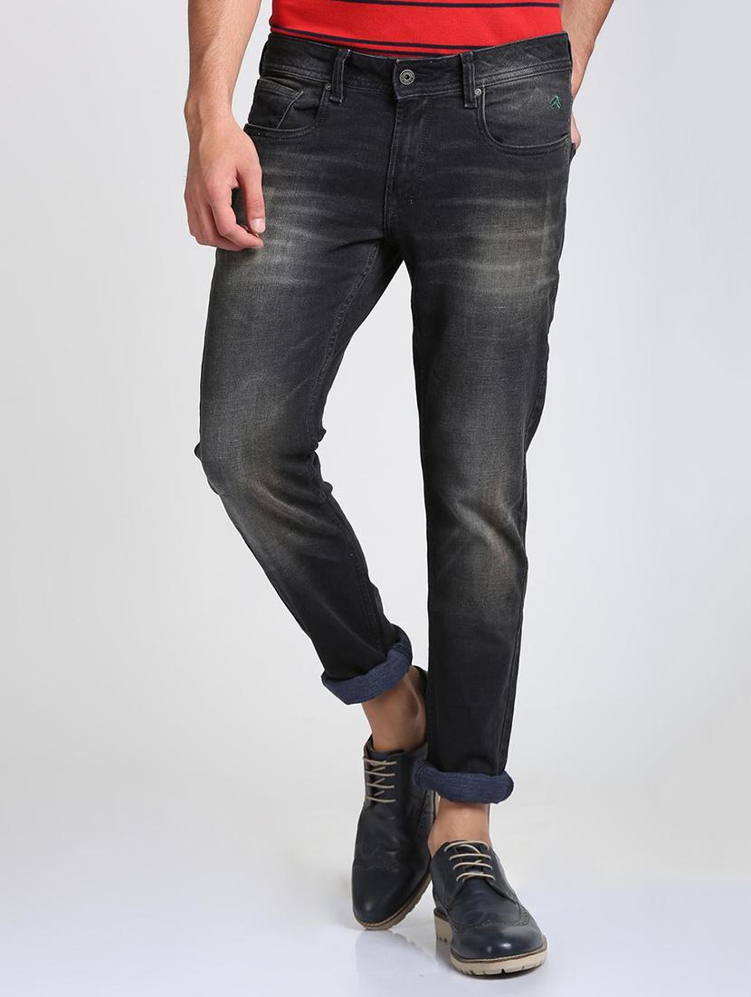 black cotton blend washed jeans - 15728261 - Zoom Image - 1