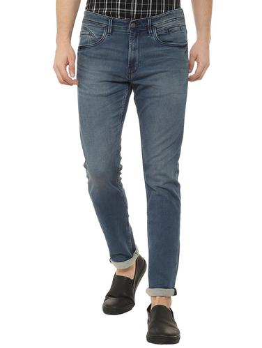 blue cotton washed jeans - 15728285 - Very Small Image - 1