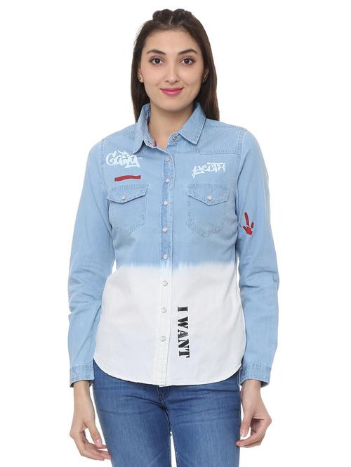 pocket patch graphic print shirt - 15728360 - Standard Image - 1