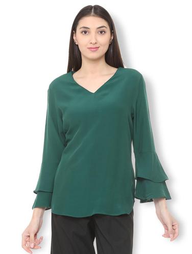 layered bell sleeved top - 15728433 - Very Small Image - 1