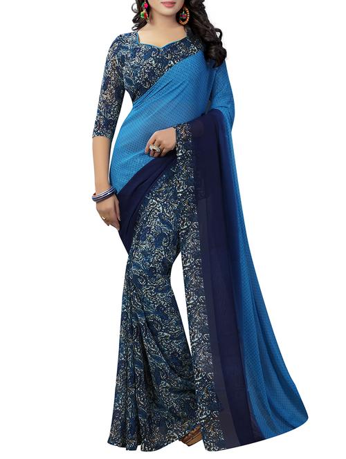 paisley half & half saree with blouse - 15728460 - Standard Image - 1