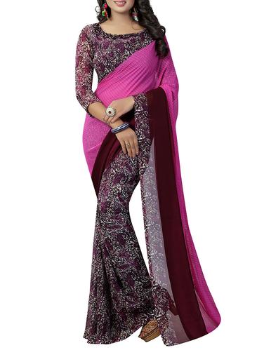 paisley half & half saree with blouse - 15728463 - Very Small Image - 1