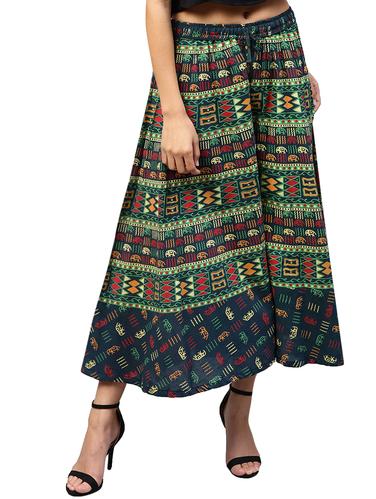 Printed flared palazzo - 15728467 - Very Small Image - 1