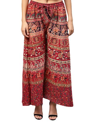 Printed flared palazzo - 15728472 - Very Small Image - 1