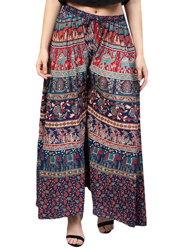 Printed flared palazzo - 15728474 - Very Small Image - 1