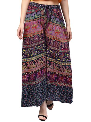 Printed flared palazzo - 15728475 - Very Small Image - 1