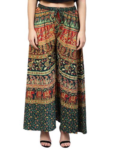 Printed flared palazzo - 15728476 - Very Small Image - 1