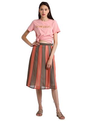 paneled a-line skirt - 15728477 - Standard Image - 4