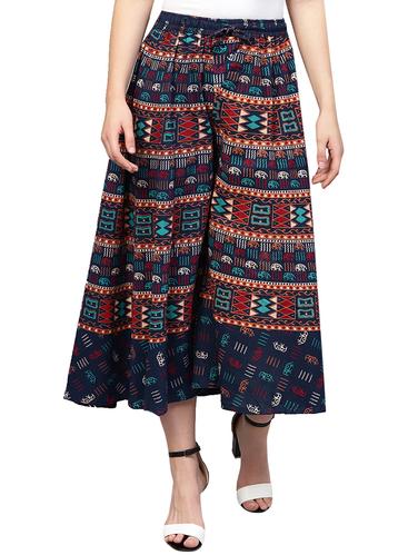 Printed flared palazzo - 15728495 - Very Small Image - 1