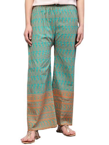 Embroidered straight palazzo - 15728516 - Very Small Image - 1