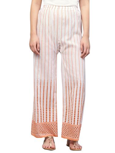 Embroidered straight palazzo - 15728519 - Very Small Image - 1