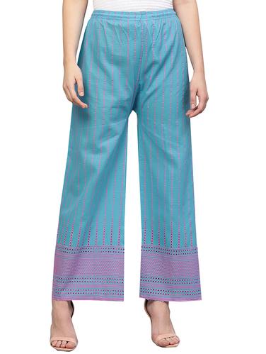 Embroidered straight palazzo - 15728520 - Very Small Image - 1