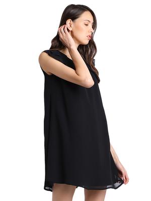 pleat detail a-line dress - 15728524 - Standard Image - 2