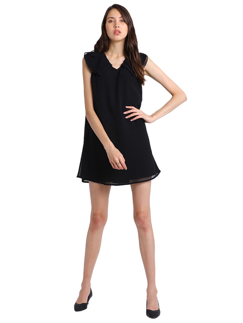 pleat detail a-line dress - 15728524 - Zoom Image - 4