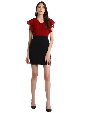 ruffled sleeved sheath dress - 15728525 - Standard Image - 4