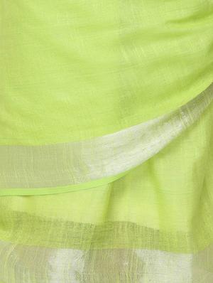 solid handloom saree with blouse - 15728575 - Standard Image - 5
