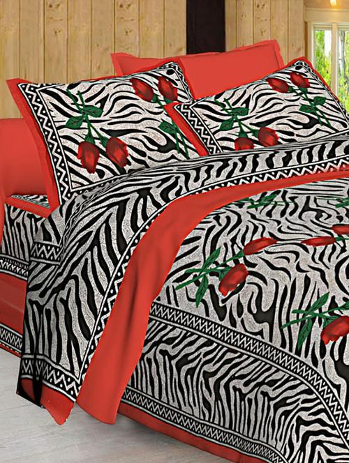 Jaipuri Print Cotton Double Bedsheet with Set of 2 Pillow Covers - 15728763 - Standard Image - 1