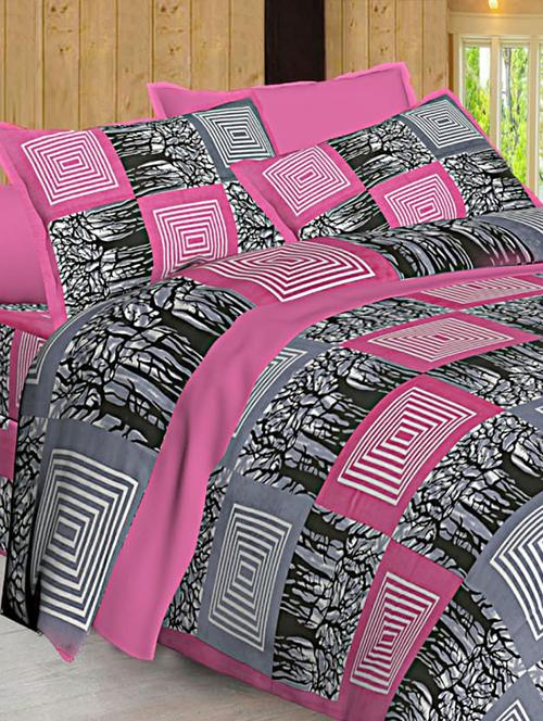 Jaipuri Print Cotton Double Bedsheet with Set of 2 Pillow Covers - 15728767 - Standard Image - 1
