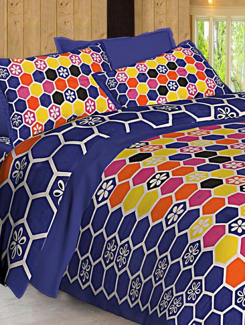 Jaipuri Print Cotton Double Bedsheet with Set of 2 Pillow Covers - 15728768 - Standard Image - 1