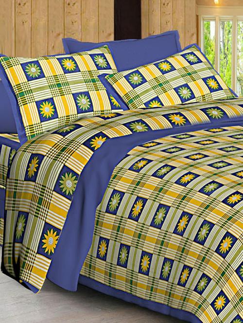 Jaipuri Print Cotton Double Bedsheet with Set of 2 Pillow Covers - 15728777 - Standard Image - 1