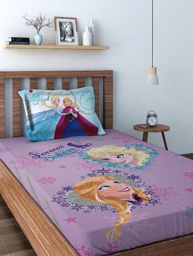 Disney Athom Trendz Frozen Digital Single Bedsheet (147x 223 cm) - 15728902 - Very Small Image - 1