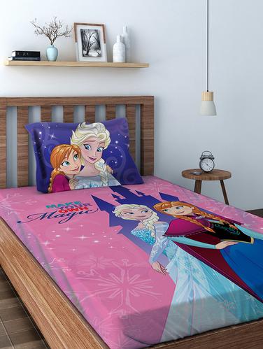 Disney Athom Trendz Princess Digital Single Bedsheet (147x 223 cm) - 15728909 - Very Small Image - 1
