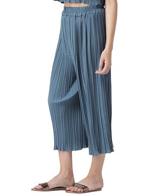 high waist pleated culottes - 15729128 - Standard Image - 2