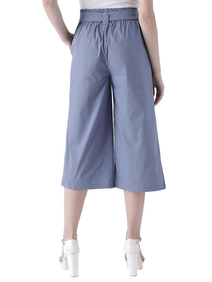 tie-knot pleat detail culottes - 15729130 - Zoom Image - 3