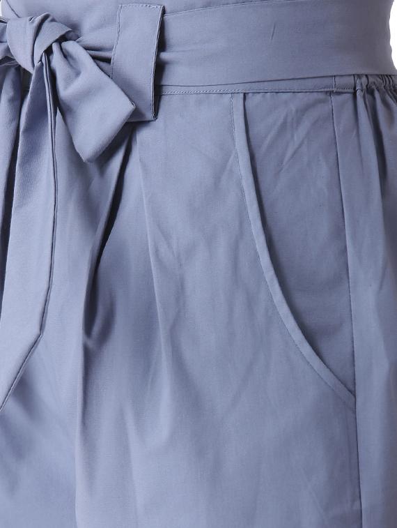 tie-knot pleat detail culottes - 15729130 - Zoom Image - 4