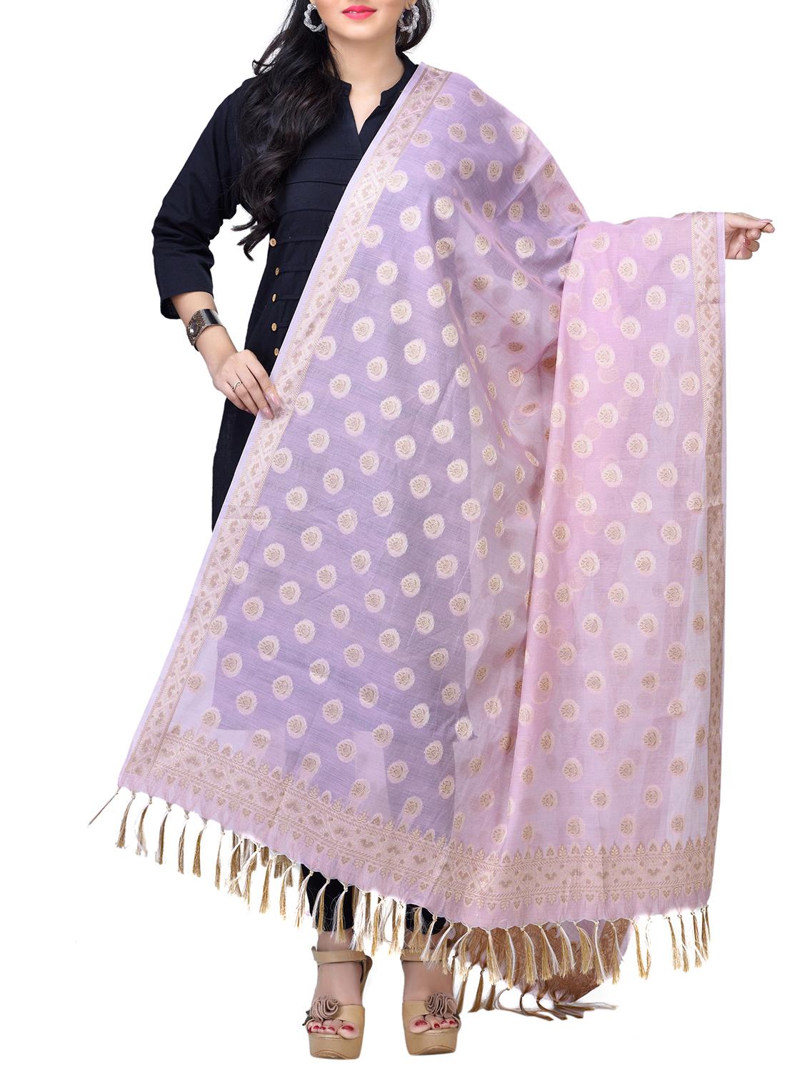 banarasi dupatta with fringes - 15729213 - Zoom Image - 1