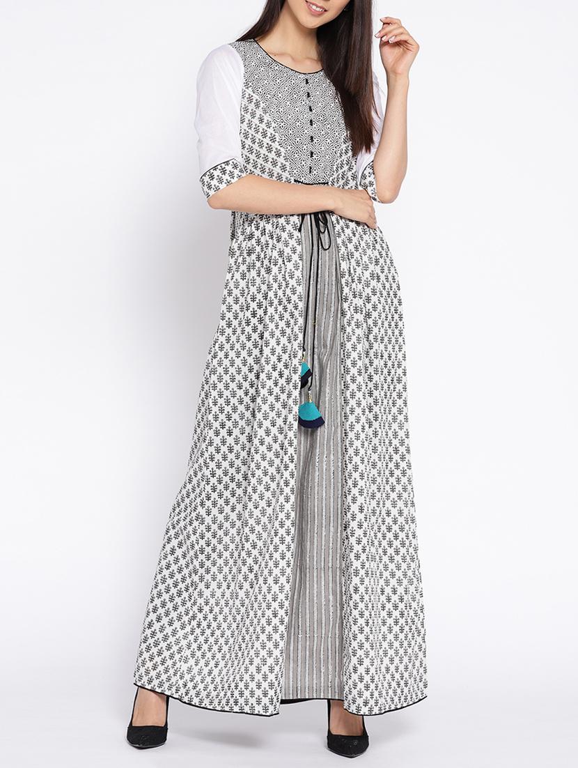flared printed kurta - 15729533 - Zoom Image - 1