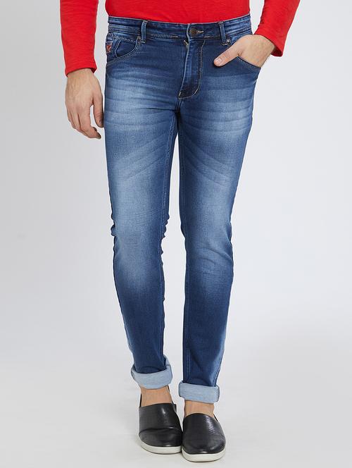 blue denim washed jeans - 15729563 - Standard Image - 1