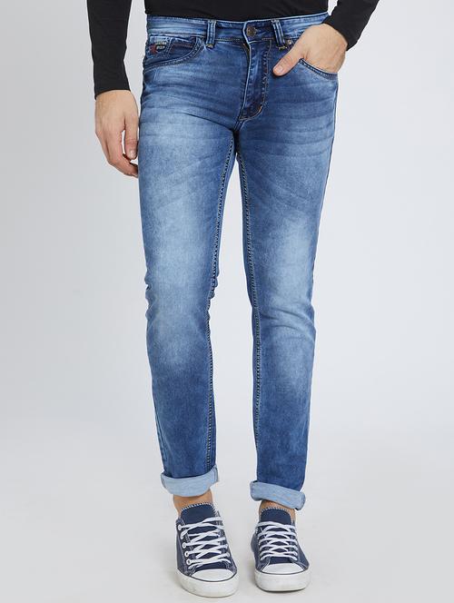 blue denim washed jeans - 15729564 - Standard Image - 1