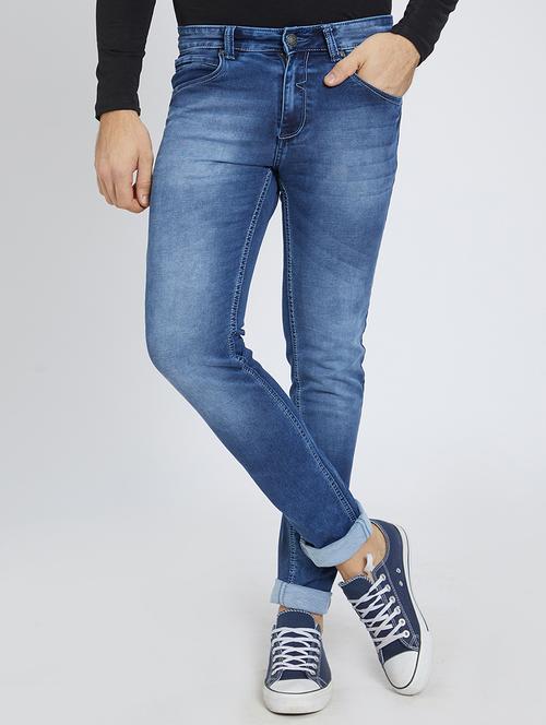 blue denim washed jeans - 15729567 - Standard Image - 1