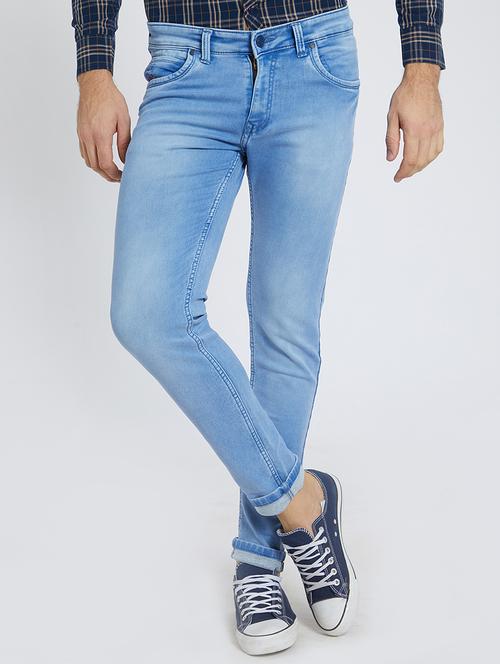 blue denim washed jeans - 15729568 - Standard Image - 1