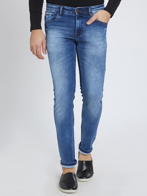 blue denim washed jeans - 15729569 - Standard Image - 1