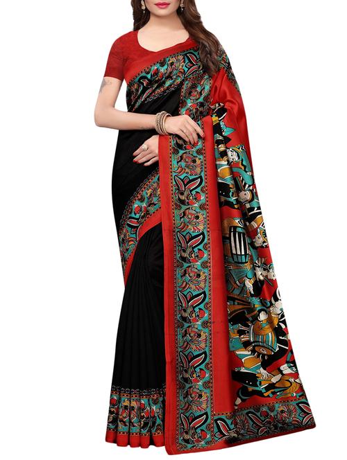 kalamkari printed saree with blouse - 15729608 - Standard Image - 1