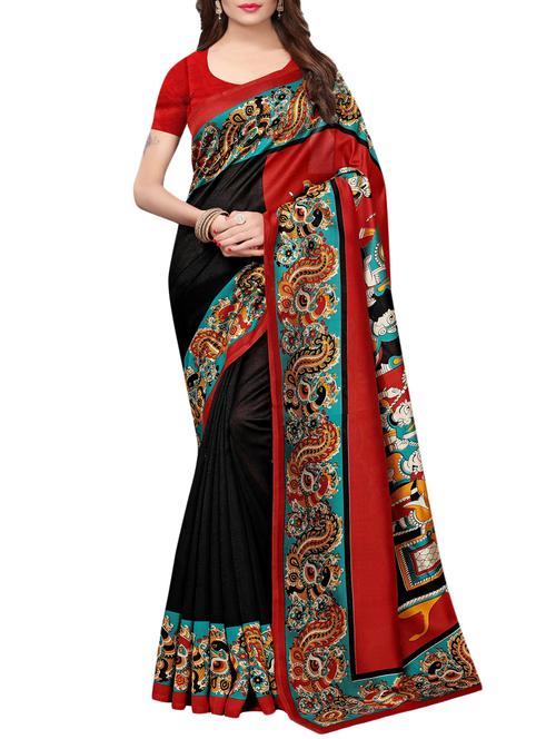 kalamkari printed saree with blouse - 15729609 - Standard Image - 1