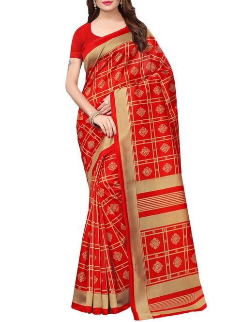 floral printed saree with blouse - 15729612 - Standard Image - 1