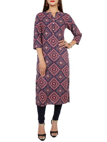 Printed straight kurta - 15729633 - Very Small Image - 1