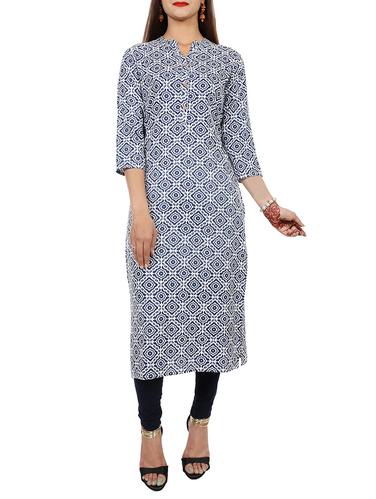 Printed straight kurta - 15729635 - Very Small Image - 1