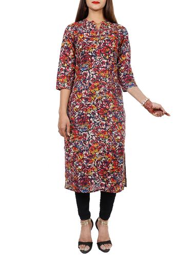 Printed straight kurta - 15729639 - Very Small Image - 1